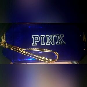 PINK COSMETIC/WRISTLET BAG GUC